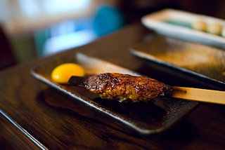 tsukune with tamago at sumika