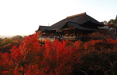 kiyomizu-dera at sunset