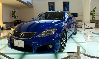 lexus IS-F at the toyota showroom in odaiba