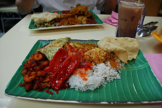 nasi kandar plate, example 1