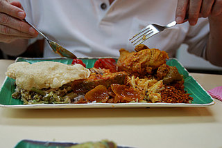 nasi kandar plate, example 2