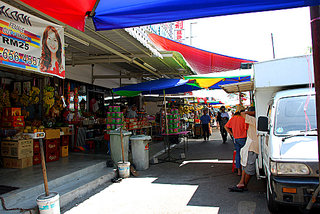 stores and stalls along the road