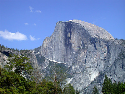 the steep side of half dome